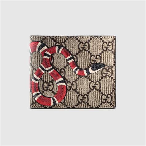 cartera con estampado de serpiente GG Supreme 